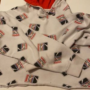 Kodak picture cropped hoodie